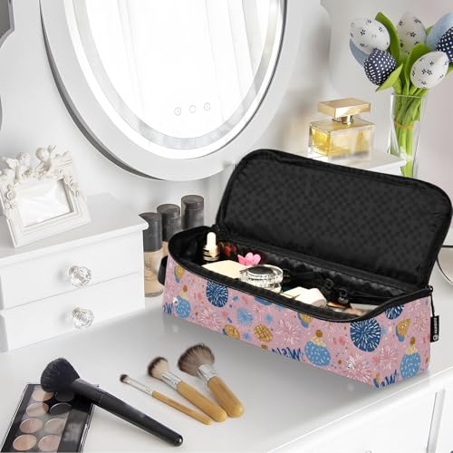 Bolsa de viaje para herramientas de cabello Yuiboo con gran capacidad, resistente al agua y a prueba de calor, ideal para planchas de pelo y accesorios miniatura 7