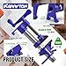 KARRYTON 3/4 Inch Heavy Duty Pipe Clamps for Woodworking, H-Style Wood Gluing Clamps w/Foot Pads, Adjustable Pipe Clamp Tool for Furniture, Cabinet Making & DIY Projects (Set of 4)