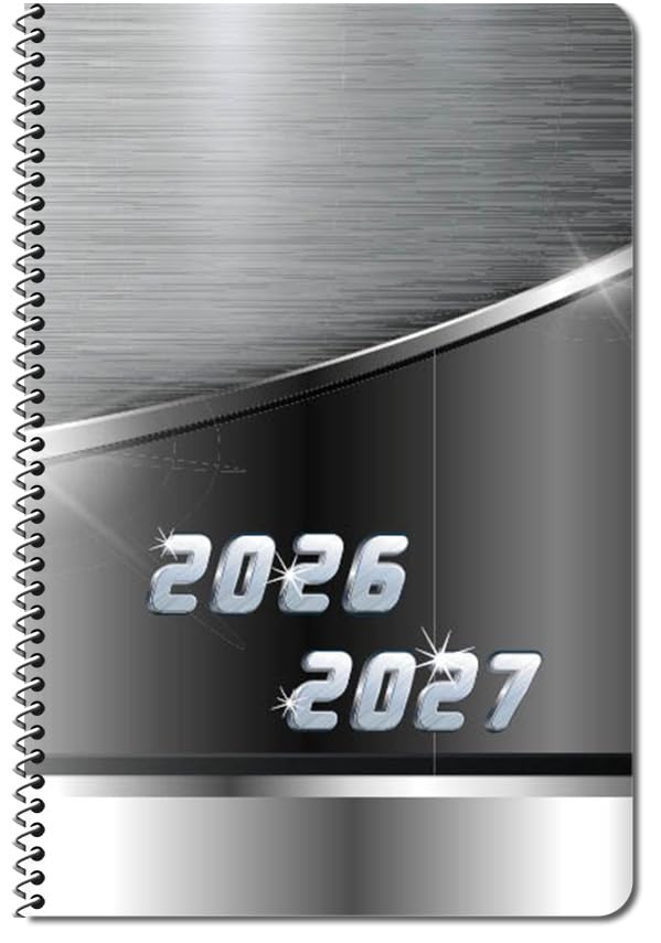 High School Student Planner 15pks - Metal Swoosh Cover