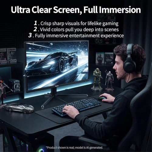 Image of 27 Inch OLED Gaming Monitor, Quantom-Dot WQHD(2560x1440), 360Hz, 0.03ms, Adaptive Sync, HDR400 Support, HDMl 2.1&DP 1.4, VESA Mountable Height /Tilt /Swivel /Pivot Adjustability (G Pro 360Q)