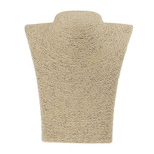 Beaupretty Expositor De Joyas Con Diseño De Maniquí Para Collares y Cadenas Soporte Organizador Práctico Para Mujeres Para Tiendas y Hogar Color Beige Pequeño