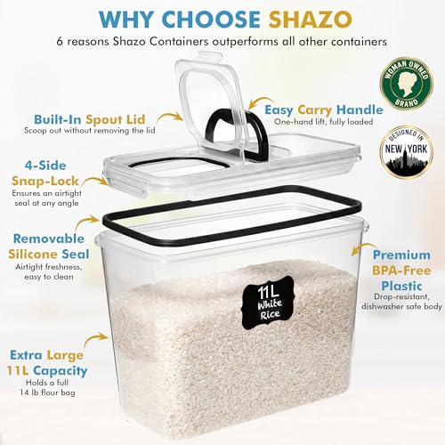 Shazo 11L Extra Large Storage Containers