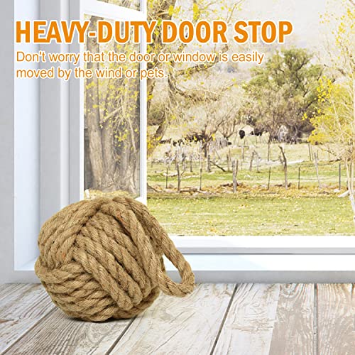 Pomeat L6TNHWU0IV Decorative Door Stop Rope Knot Nautical Door Stop Doorstop Outdoor Weighted Door Stopper thumb #4