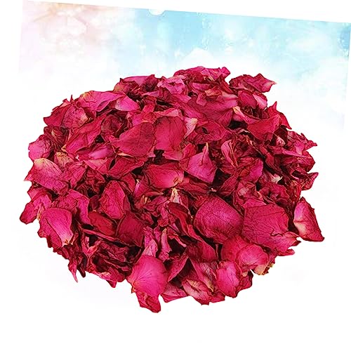 Pétalos de rosa roja secos para baño y decoración miniatura 4