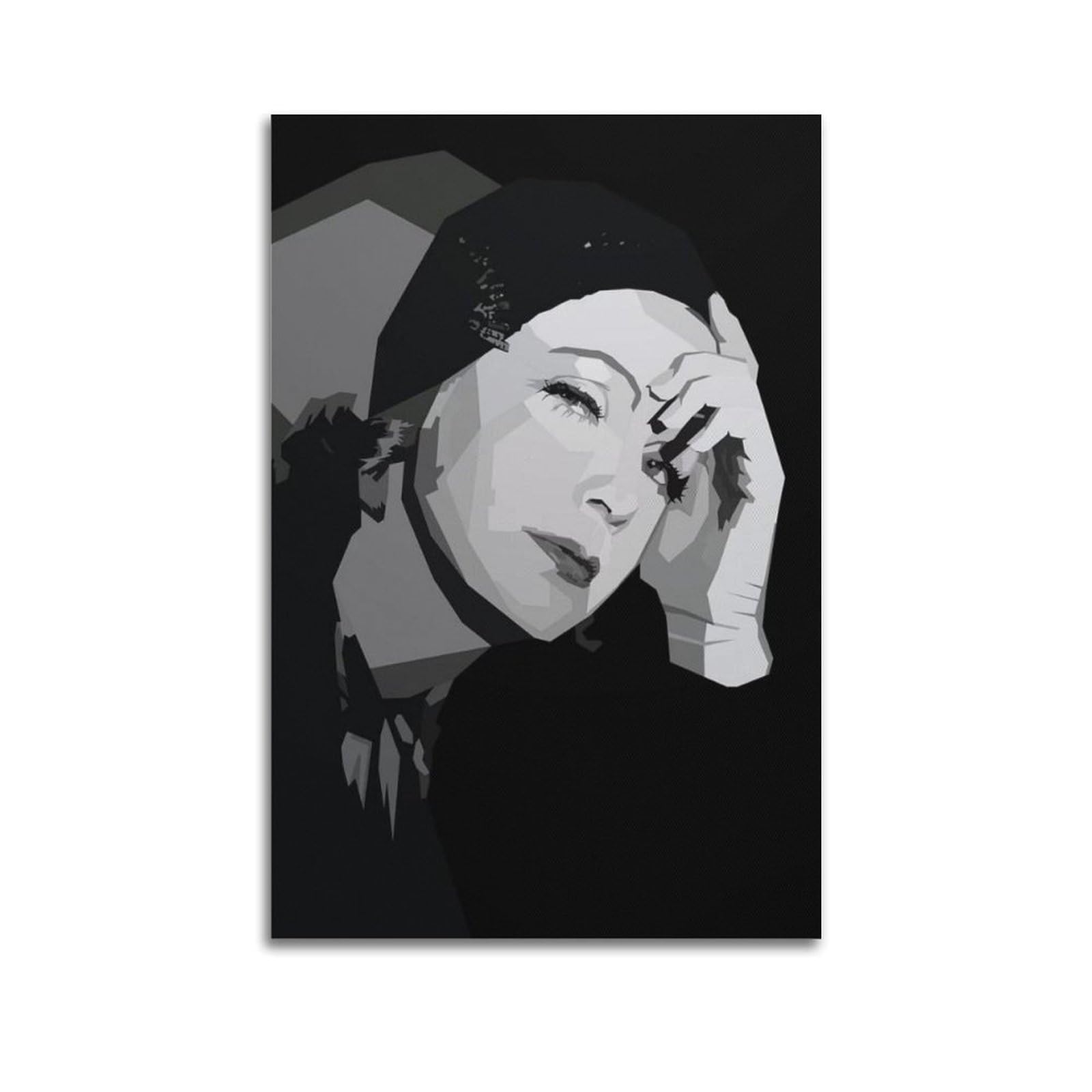 OASDIXVJ Actress Greta Garbo Poster6 Poster Decorative Painting Canvas Wall And Art Picture Print Modern Family Bedroom Decor08x12inch(20x30cm)