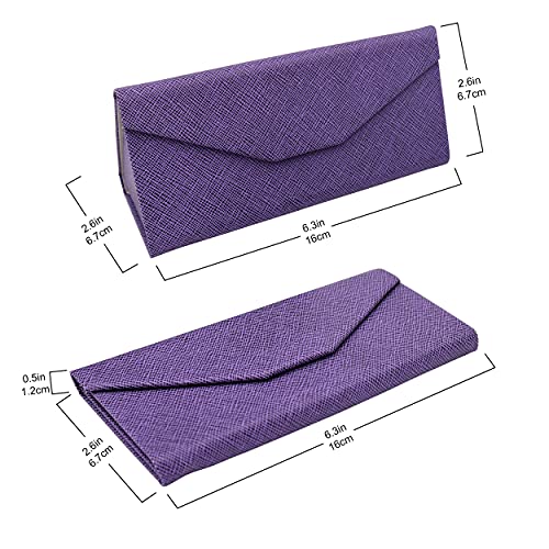 Image of Real Sic Glasses Case for Men and Women - Magnetic Folding Hard Shell Sunglass Holder - Inspired by Solid Color