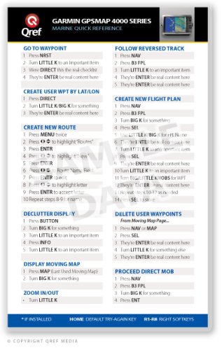Garmin GPSMAP 4000 Series Qref Card Checklist (Qref Marine Quick Reference)      Cards – January 1, 2009