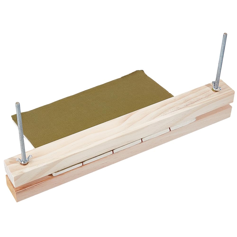 GORGECRAFT Prensa de Bambú de 380mm Encuadernación de Libros Herramienta Perforadora de Madera Cuna Encuadernación Kit de Encuadernación Manual Suministros Portátiles Encuadernación Aficionados A Las