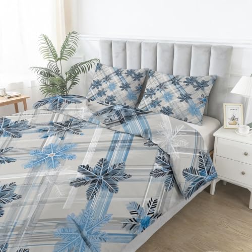 Housse de couette 200 x 200 cm douce pour lit ado à fermeture éclair robuste - 4