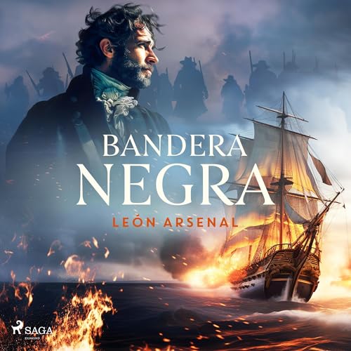 Bandera negra Audiolibro Por León Arsenal arte de portada