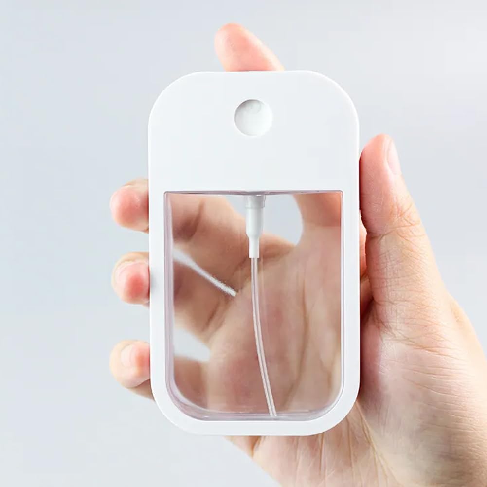 45ml Leak-Proof Refillable Perfume Spray Bottle - Portable Card-Style Atomizer for Purse & Travel, Portable Pocket Sprayer for Liquids,White