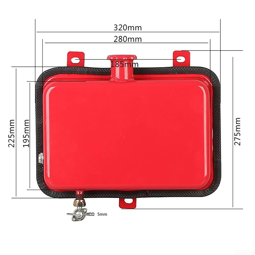 Effizienter 5-Liter-Eisenkraftstofftank mit eingebautem Filter für Auto- und LKW-Luftheizungen