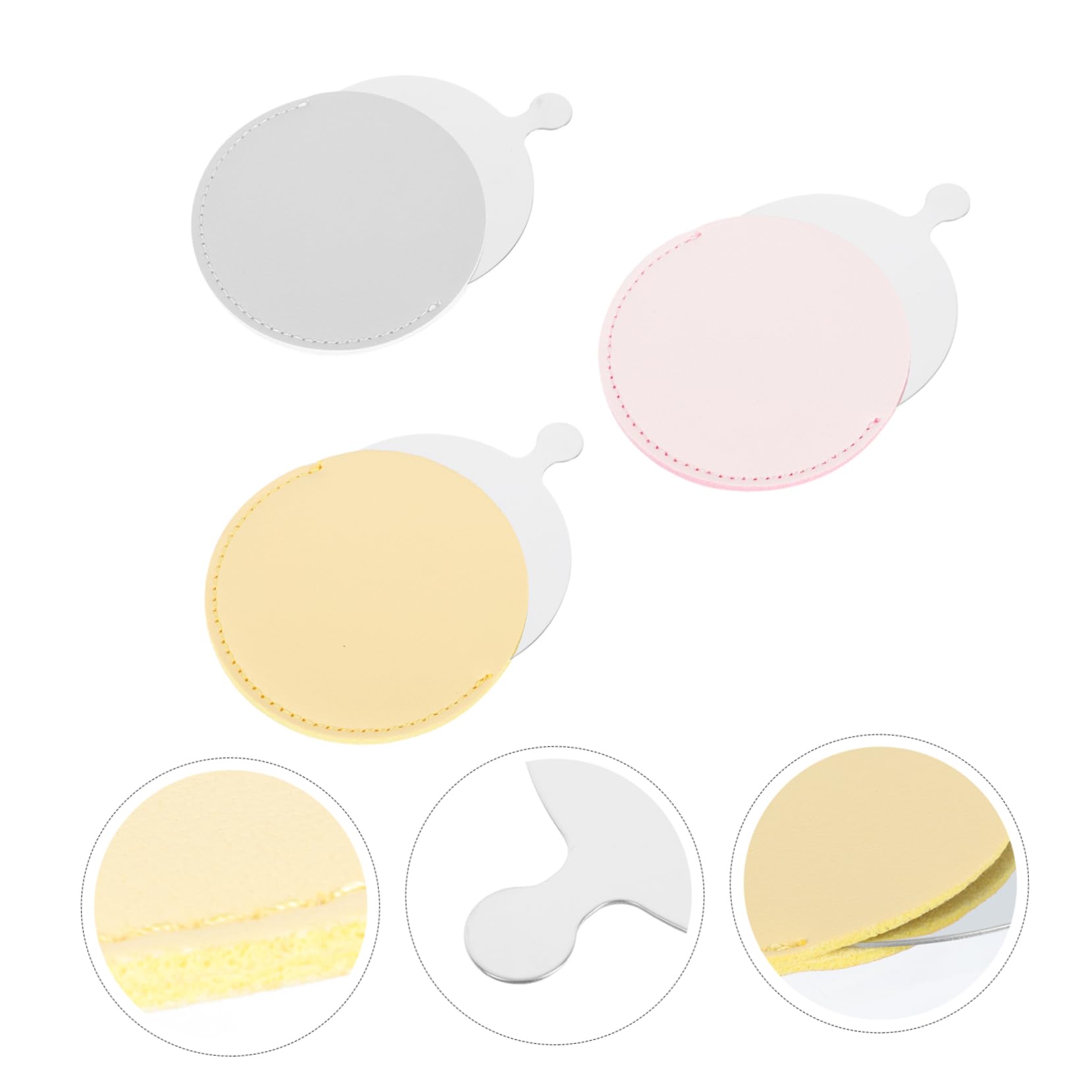 Didiseaon 9pezzi Specchietto Da Trucco Portatile Inossidabile Di Design e Leggero Per Viaggi Attività All Aperto e Uso Quotidiano Colori