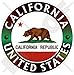 Californie Californie Ours State USA, Amérique 100 mm (10,2 cm) Bumper Sticker en vinyle, en