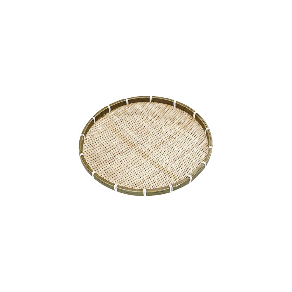 Lot De 4 Paniers Ronds En Bambou Tressé | Plateau De Service 15cm | Empilable Pour Rangement Cuisine - 8