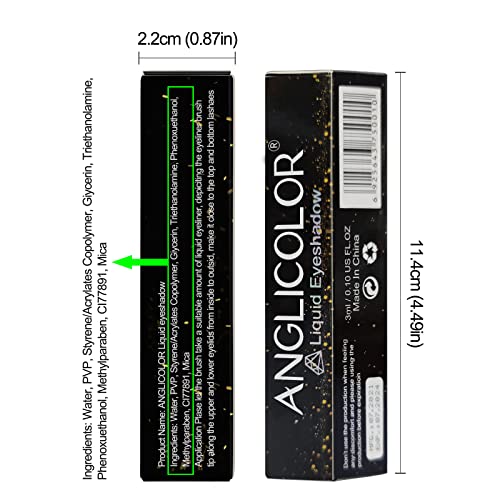 Anglicolor Diamond Glitter Liquid Eyeshadow, Glitter Eyeshadow, Lightweight Smooth, Shimmer Eyeshadow, Metals Gloss Sparkling Eyeliner Pen, Cosmetics Gift For Girls And Women 09(Champagne) #TOP5