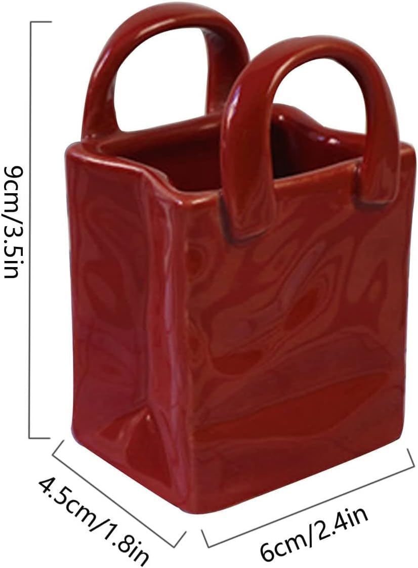 zuccheriera, zuccheriera a forma di borsa, barattolo for condimenti for sale e zucchero, barattolo for la conservazione dello zucchero, zuccheriera, barattolo for spezie contenitore for zucchero-rosso