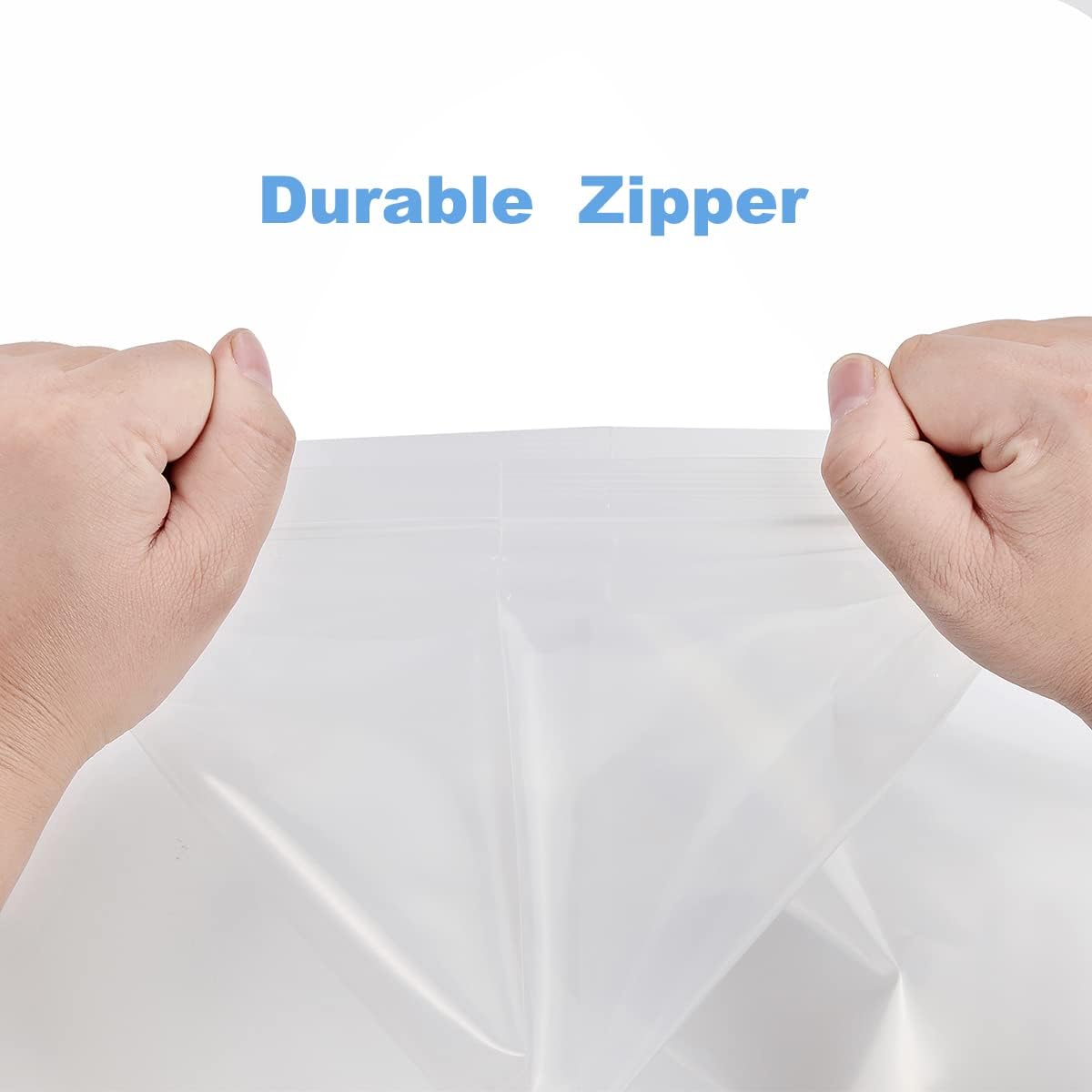 1000PCS 8"x10" Clear Small Plastic Resealable Poly Zip Bags Lock Baggies For Packaging Photo Card Jewelry Bag Durable Thick 2.4 Mil