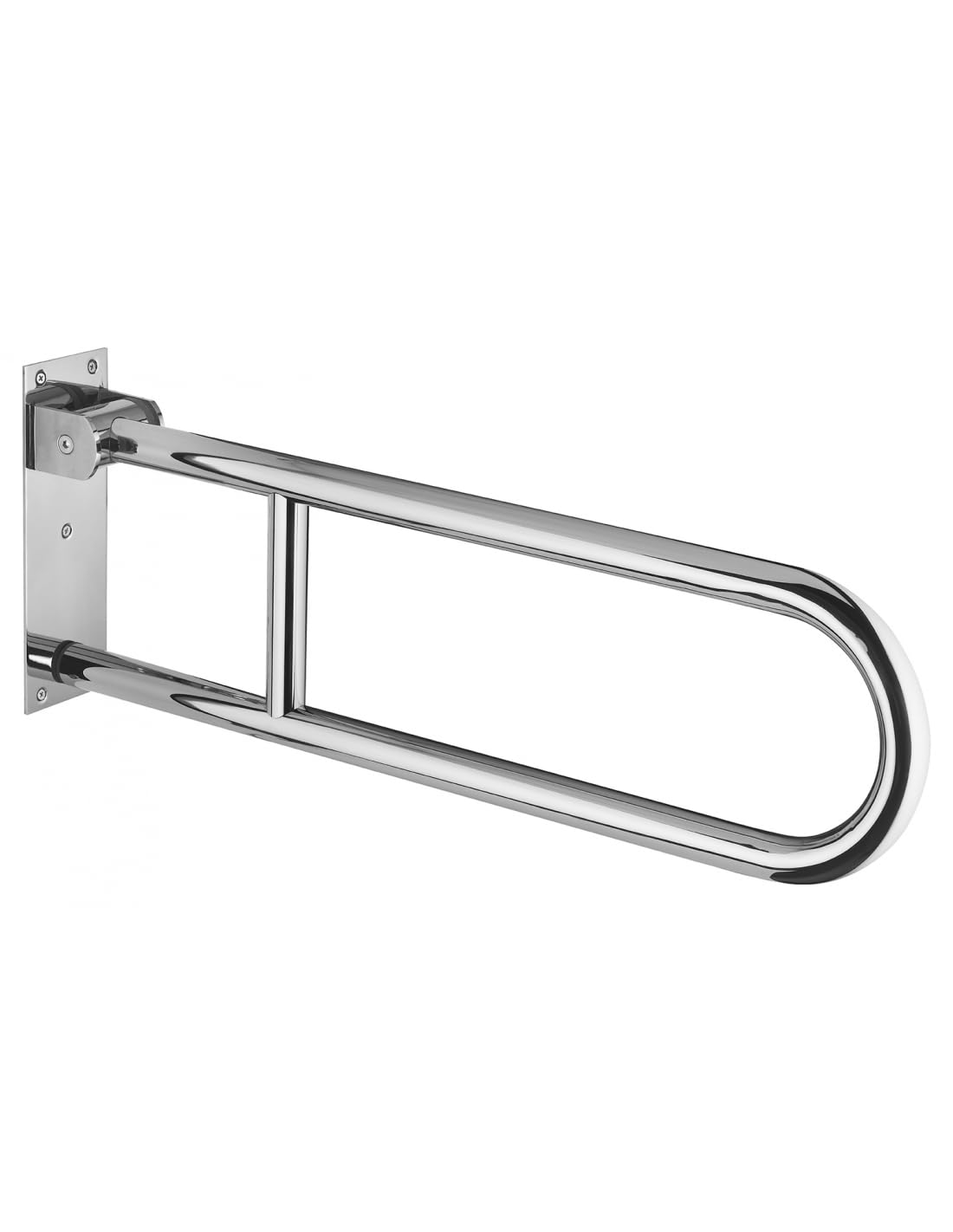 Maniglione bagno disabili, barra ausilio pieghevole, acciaio inox 304, 70cm, Diametro Ø 32mm, THIRARD