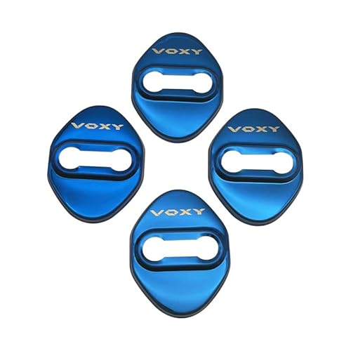 MEKOMEKOトヨタ 新型 ヴォクシー 90系 専用 ストライカー カバー ドアロック カバー メッキ アクセサリー 内装 パーツ 鏡面ステンレス 4P 取り付け簡 VOXY 2022年1月? (ブルー)VO-MSGL