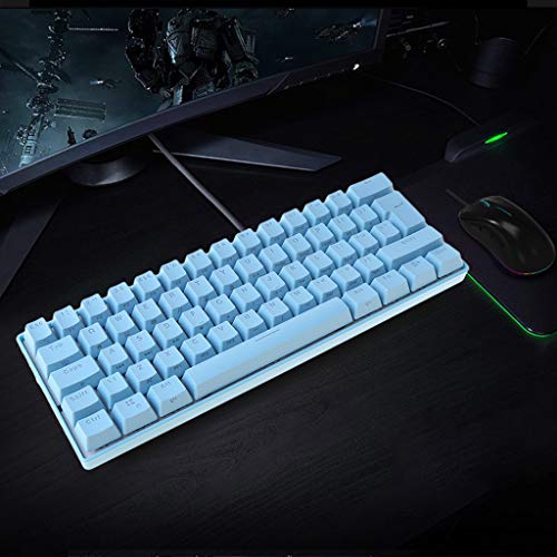 Caralin 8FF300179-BL_TAIYANBESTT Mini 60% Mechanical Gaming Keyboard 61 Keys Rgb Backlit Wired Pbt Keyboard Cap Keyboard thumb #1