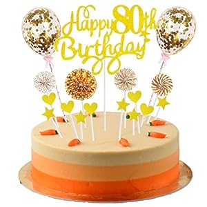 Tortendeko 80 Geburtstag Deko Kuchen Topper 80 Kuchen Deko 80 Geburtstag Mann Happy Birthday 80 Tortendeko 80 Jahre Frau…