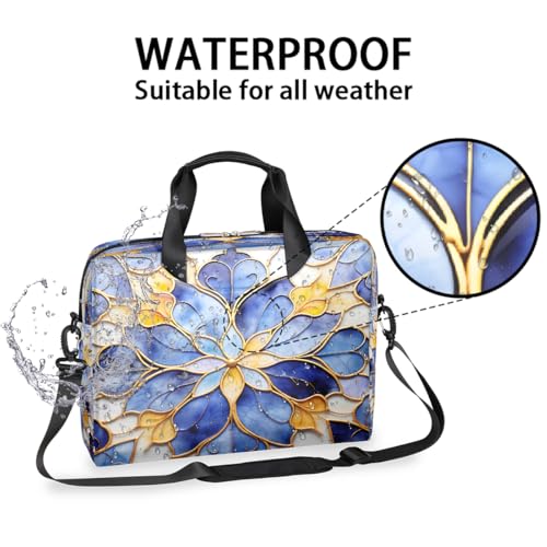 Bolsa para portátil 16 pulgadas patrón mármol mandala miniatura 2