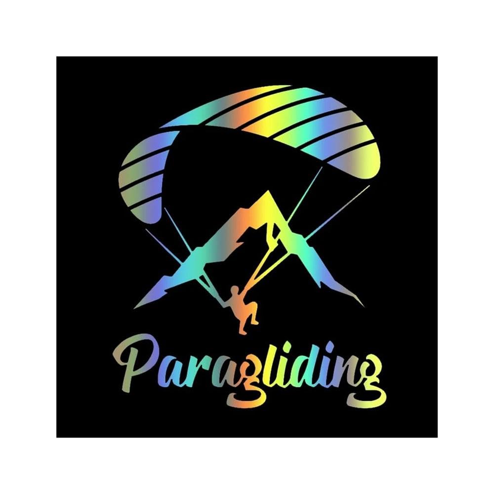 Auto Accessory Car Stickers Vinyl Decal Paraglider Paragliding Motorcycle Decorative Accessories(Laser)