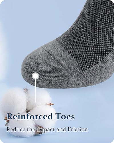 Image of Jane Stone Men's Ankle Socks Cotton Non Slip No Show Socks Size 9-12 /13-15