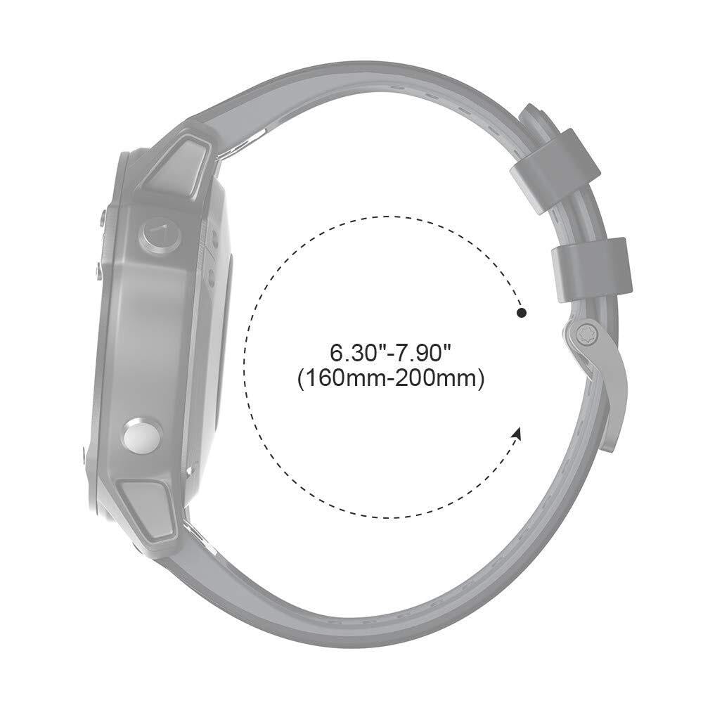 pour 7s Watch Band / 6s Band 20 mm Bands de Silicone Remplacement 5s / Pro/Pro