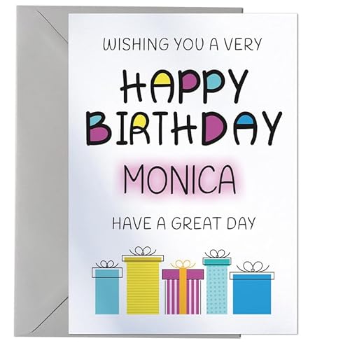 Happy Birthday Monica - Birthday Card For Monica