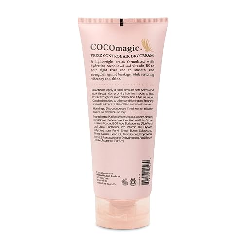 Miniatura 2 de Cocomagic Frizz Control Air Dry Cream  Crema antiencrespamiento  Ayuda a calmar y suavizar el cabello propenso al encrespamiento  Sin parabenos,