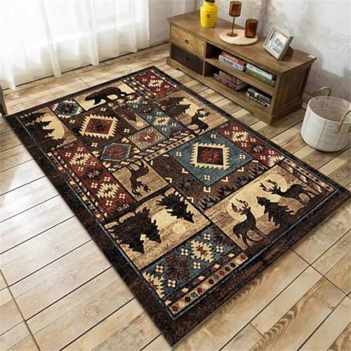 Xiaosua Tappeto Bimbi Per Gattonare Efficace Area Antivegetativa Muta Tappeto Ristorante Tappeto Cartone Animato Tappeto 50X80Cm Tappeto Per Esterno Marrone
