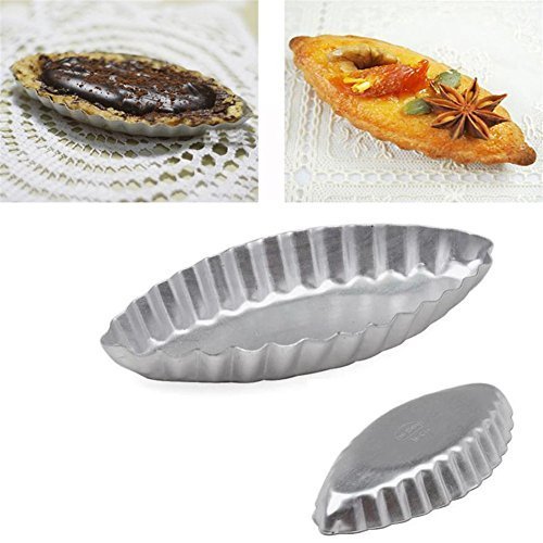 1 Piece Sailing Boat Shape Aluminum Egg Tart Pan Cake Tin Bakeware Tray Baking Pan Moulds Tart Bread Loaf Pastry Mold Cake Decorating Tools