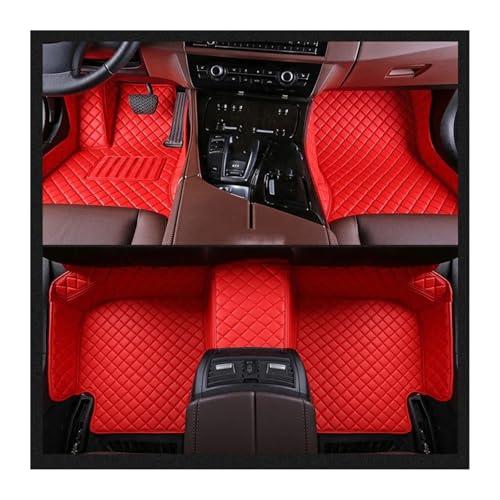 Tapis de sol de voiture personnalisés Infiniti G étanches rouge
