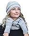 Produktbild Hilltop Winter Set aus Loop-Schal, Strickmütze und Handschuhen/Beanie mit Öffnung für den Zopf, Winter Set:Grau