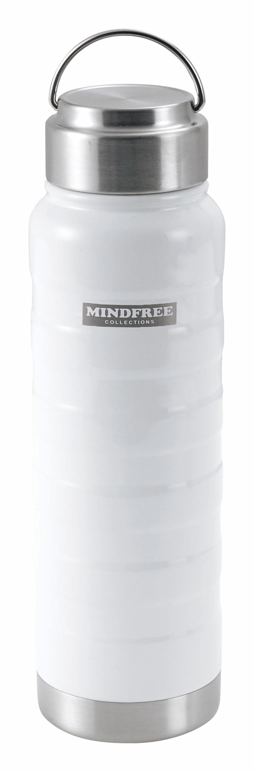 MINDFREE ステンレス水筒 ホワイト MINDFREEマインドフリーステンレスボトル700mlホワイト : まるっ
