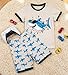 HONGTEYA Toddler Boys Clothes Kids Cotton Clothes Fun Cool Summer Short Wear in Night Size 2-7T