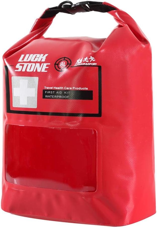 5L Emergency First Aid Kit Dry Bag for Kayaking, Sailing, Camping | Compression Bag Pouch with Shoulder Strap | Red Duffle Sack for Outdoor Activities 5L Emergency First Aid Kit Dry Bag for Kayaking, Sailing, Camping | Compression Bag Pouch with Shoulder Strap | Red Duffle Sack for Outdoor Activities