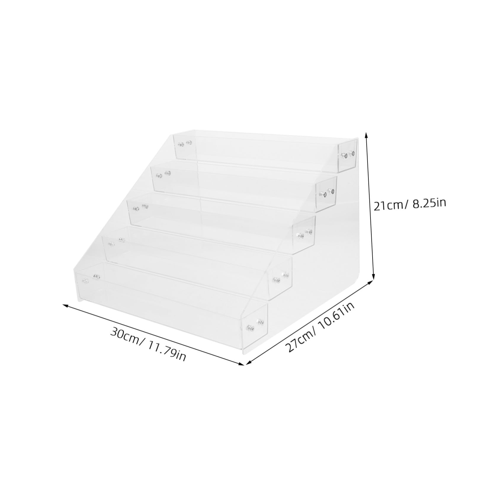 Acryl Präsentationsregal 5 Etagen Gewürzregal Für Theke Und Schubladen Transparenter Organizer Für Einzelhandel Und Convenience Stores