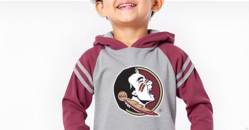 Miniatura 5 de Camiseta con capucha de rayas de manga larga para niños universitarios (4-7)