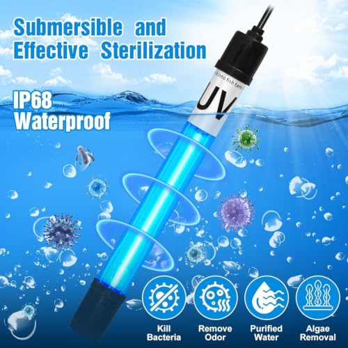 Image of Turtle Tank Filter Aquarium Filter w / U-V Light for Large 40-150 Gal Tank 4-Stage Flow Adjustable w / Resin Media Deodorization Green Clean Machine for Yellow Brown Odor Cloudy Saltwater Freshwater