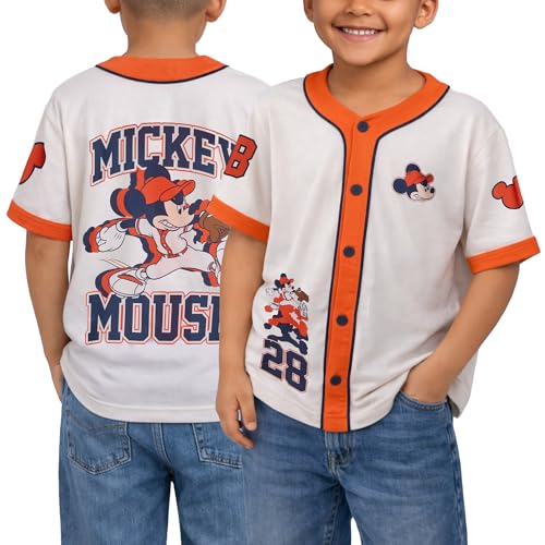 Disney Boys Sports Jersey - Mickey Mouse Cars Lightning...
