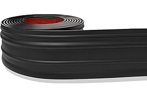 PRO FLEX Black Vinyl Wall Base Decor - Easy-Install Vinyl Floor
