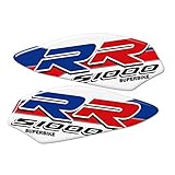 Bedingung: 100% nagelneu for BMW S1000RR S 1000 RR HP HP4 Motorrad-Aufkleber-Schutz-Verkleidungs-Emblem Tankpad Knieschutz Windschutzscheibe 2018 2019 2020 Motorrad tankpad Aufkleber (Color : Orange)