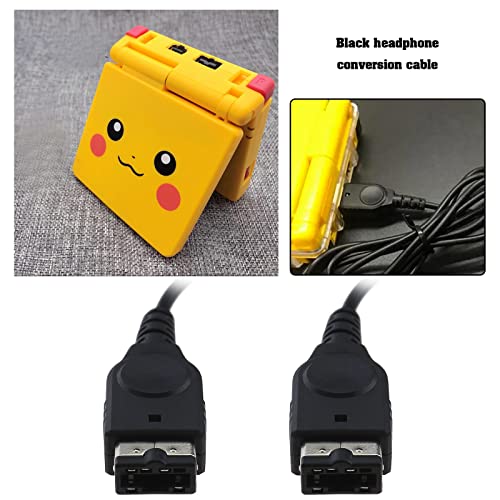 ECSiNG 2 Stück Kopfhörer Adapterkabel Ersatz Kompatibel mit Gameboy Advance SP (GBA SP) Konsole Kopfhörerbuchse Adapterkabel Schwarz
