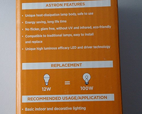 Image of Halonix Glass 12W Astron B22D Led Bulb Base (Yellow)