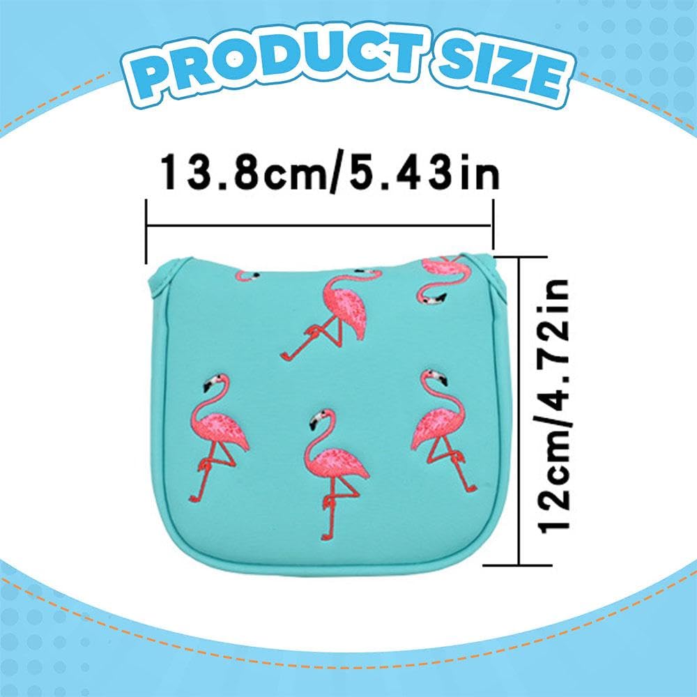 Golf Mallet Putter Headcover Club Kopf Schutz PU mit Magnetverschluss Und Weichem Futter für Damen für Outdoor Nutzung Freizeit