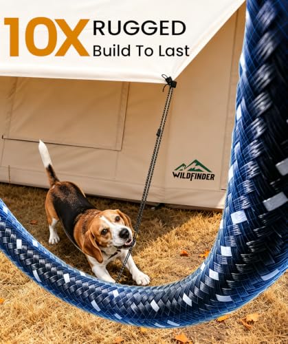 WildFinder Inflatable Tent with Awning, 116 ft² Blow Up Tent,Hot Tent - Image 4