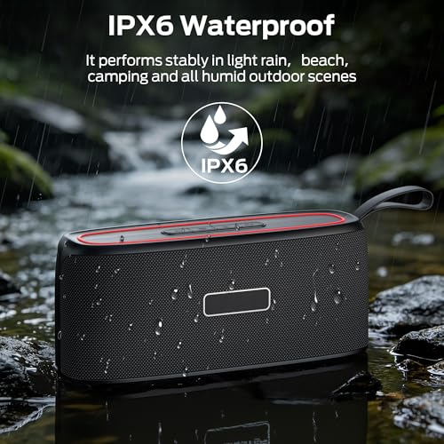 Image of Oraolo Portable Bluetooth Speakers, True Wireless Speaker, 30W Loud Stereo Sound, IPX6 Waterproof Speaker,17 Hours Playback,Outdoor Speaker for Party Home